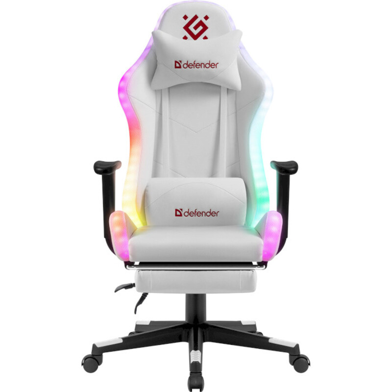 Геймерское кресло Defender Watcher RGB White (64336)
