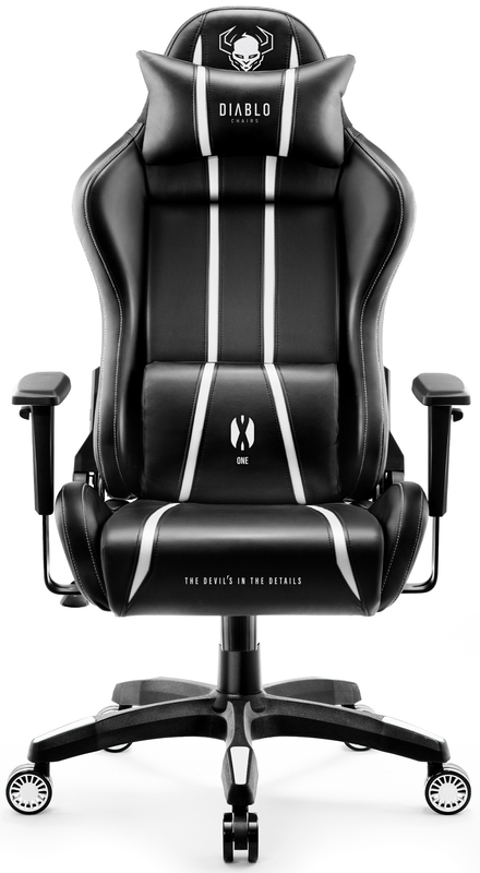 Геймерське крісло Diablo Chairs X-One 2.0 Normal Size black-white Europe
