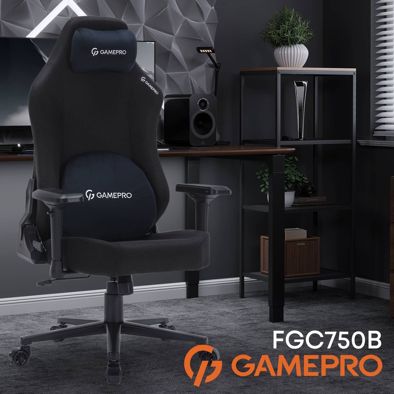Геймерське крісло GamePro FGC750B Size L Fabric Black - фото 4