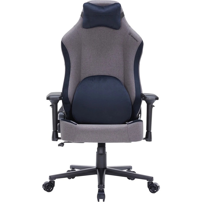 Крісло для геймерів GamePro GC715SG Fabric Grey - фото 1