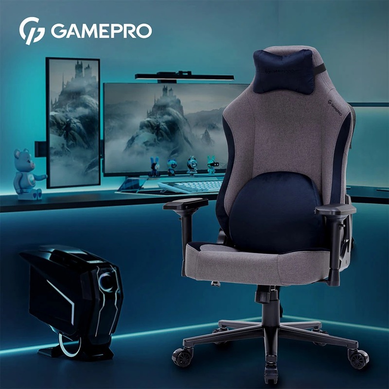 Крісло для геймерів GamePro GC715SG Fabric Grey - фото 4