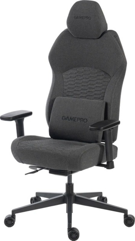 Геймерское кресло GamePro GC760DG Fabric Dark Gray - фото 1