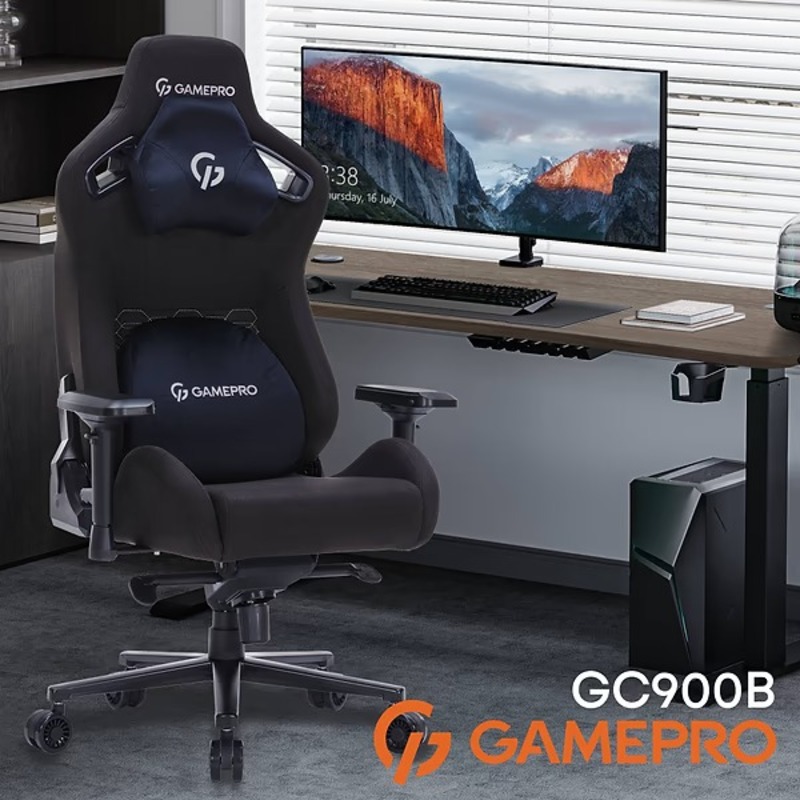 Кресло для геймеров GamePro GC900B Size XL Fabric Black - фото 4