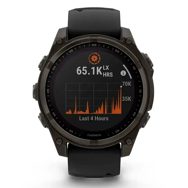 Смарт-годинник Garmin Fenix 8 47mm Sapphire Solar Carbon Gray DLC Titanium with Black Silicone (010-02906-70) - фото 1 Смарт-годинник Garmin Fenix 8 47mm Sapphire Solar Carbon Gray DLC Titanium with Black Silicone (010-02906-70) - фото 1
