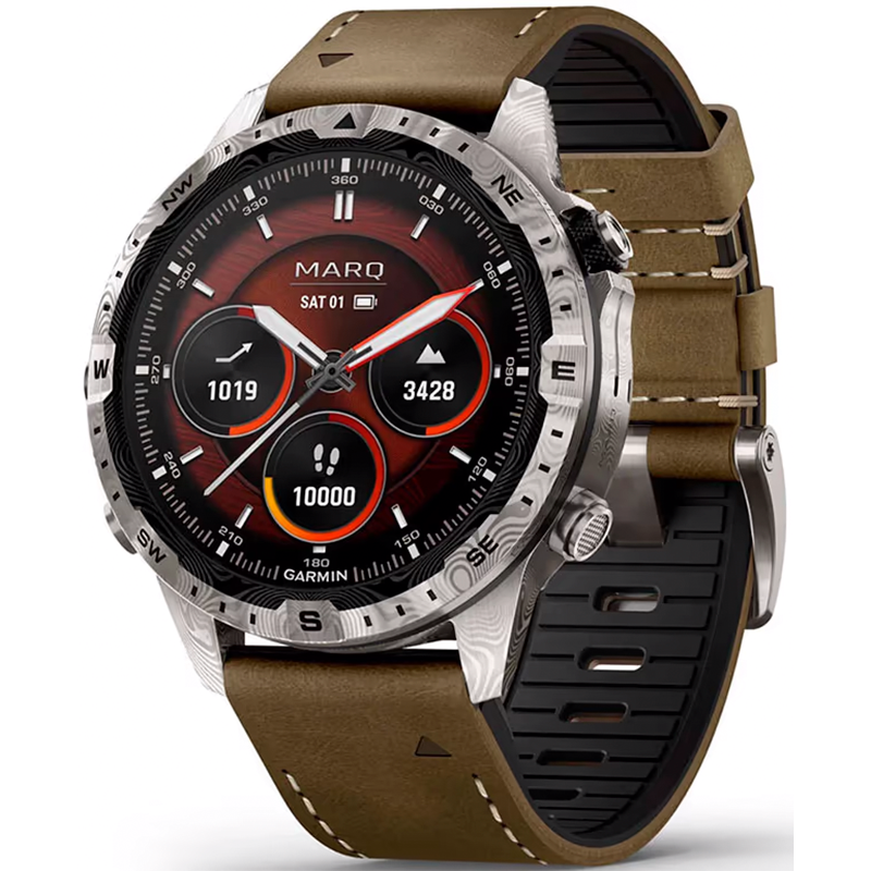 Смарт-годинник Garmin MARQ (Gen 2) Adventurer - Damascus Steel Edition (010-03393-30/31)