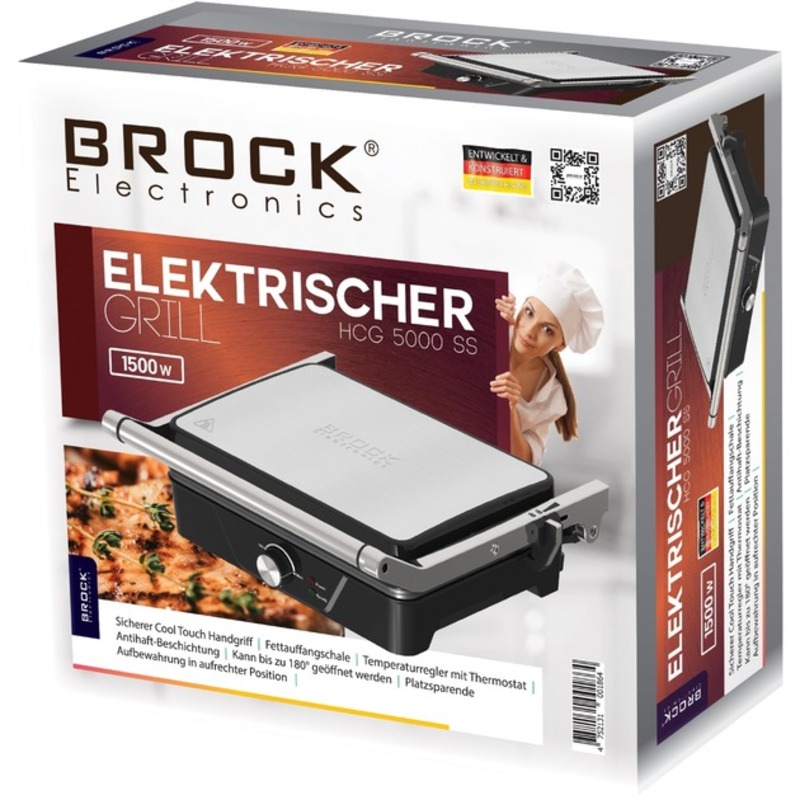 Гриль BROCK HCG 5000 SS - фото 5