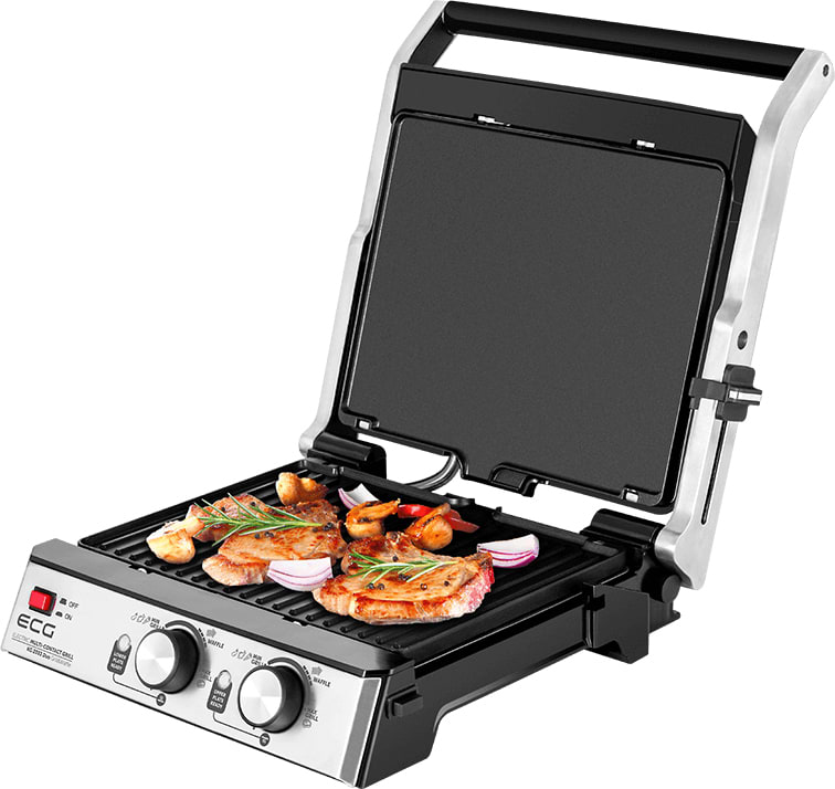 Электрогриль ECG KG 2033 Duo Grill & Waffle - фото 1 Электрогриль ECG KG 2033 Duo Grill & Waffle - фото 1