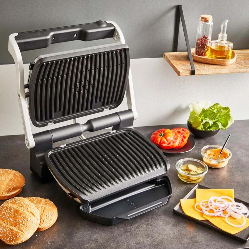 Электрогриль прижимной Tefal OptiGrill+ GC717D10 - фото 1