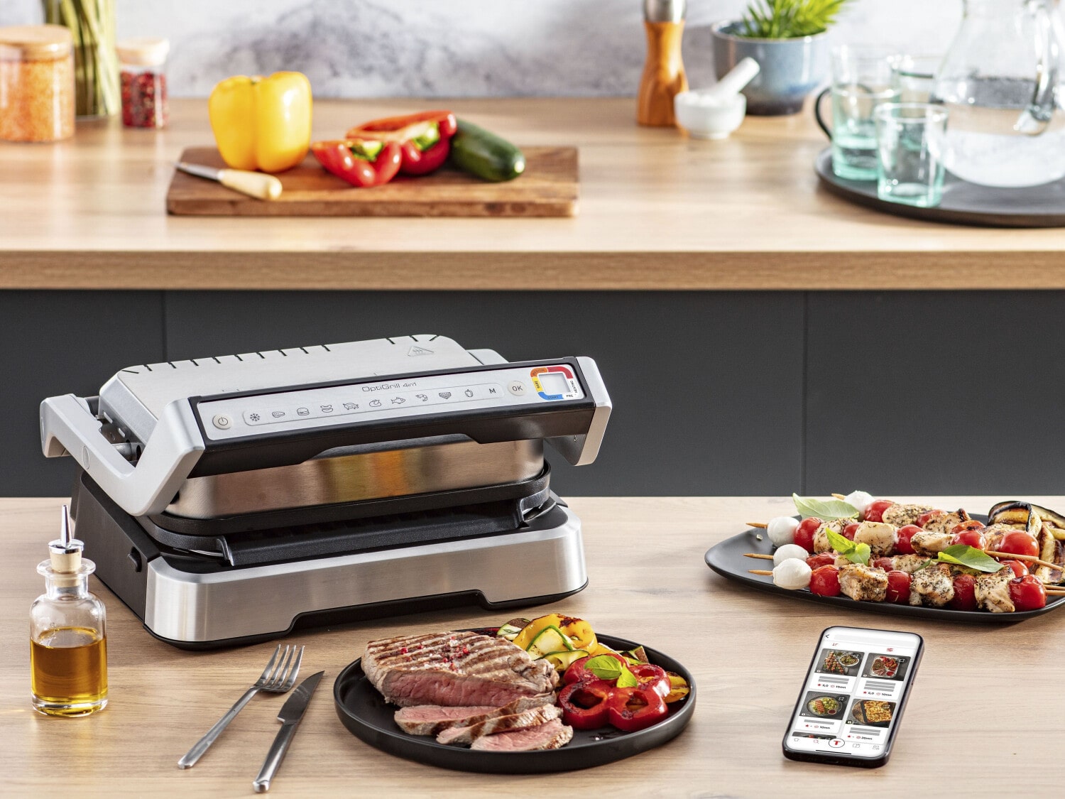 Електрогриль притискний Tefal OptiGrill 2in1 GC773D10 - фото 2