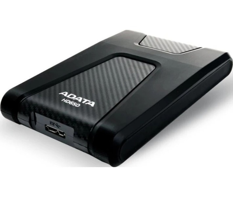 Внешний жесткий диск 2.5" 1TB ADATA (AHD650-1TU31-CBK) - фото 1