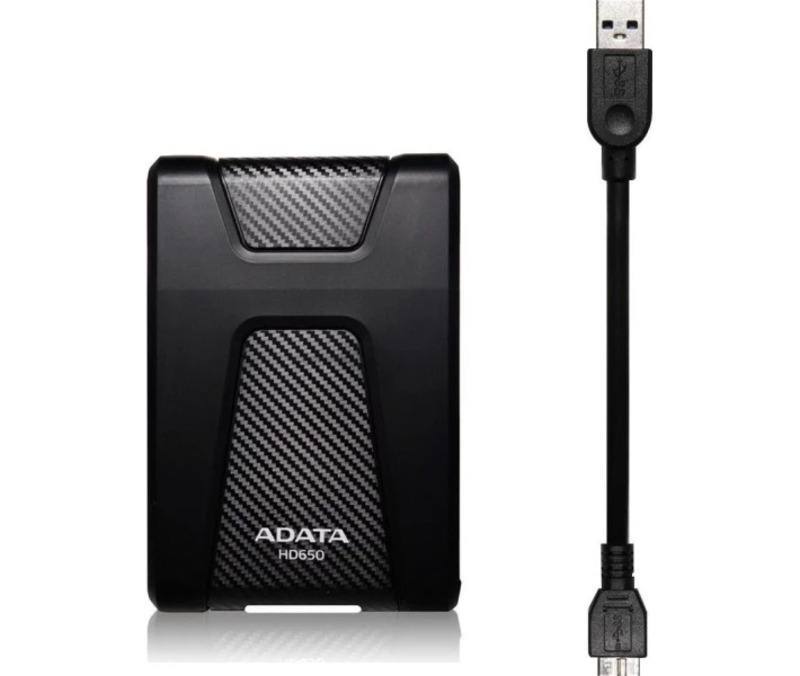 Внешний жесткий диск 2.5" 1TB ADATA (AHD650-1TU31-CBK) - фото 2