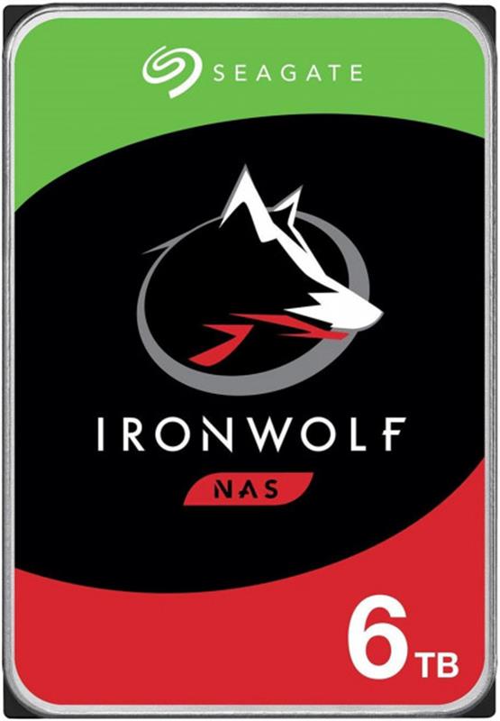 HDD накопичувач SATA 6.0TB Seagate IronWolf NAS 5400rpm 256MB (ST6000VN001)