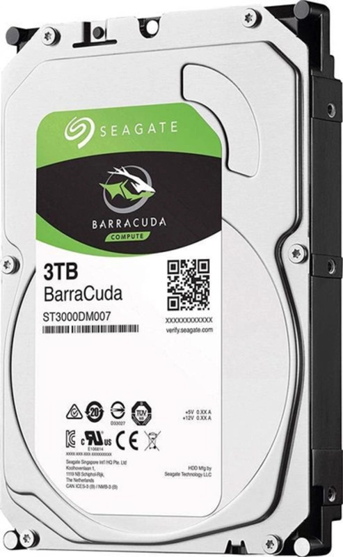 Накопичувач HDD SATA 3.0TB Seagate BarraCuda 5400rpm 256MB (ST3000DM007) - фото 1 Накопичувач HDD SATA 3.0TB Seagate BarraCuda 5400rpm 256MB (ST3000DM007) - фото 1