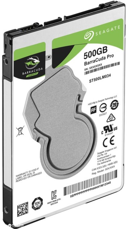 Накопитель HDD 2.5" SATA 500GB Seagate BarraCuda Pro 7200rpm 128MB (ST500LM034) - фото 2 Накопитель HDD 2.5" SATA 500GB Seagate BarraCuda Pro 7200rpm 128MB (ST500LM034) - фото 2