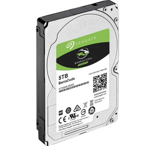 Жорсткий диск HDD 2.5" SATA 5.0TB Seagate BarraCuda 5400rpm 128MB (ST5000LM000) - фото 1