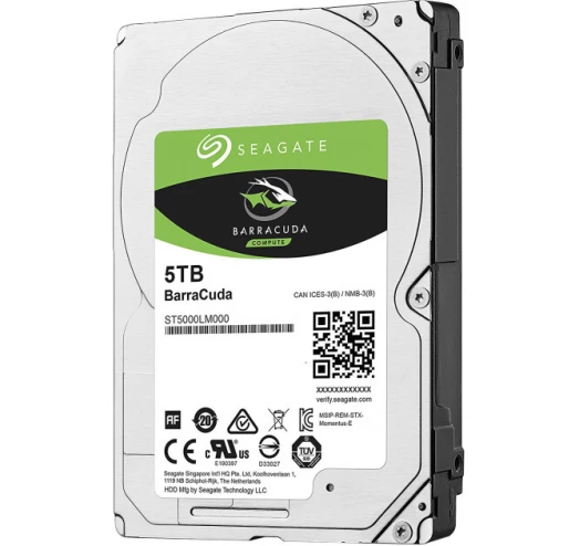 Жорсткий диск HDD 2.5" SATA 5.0TB Seagate BarraCuda 5400rpm 128MB (ST5000LM000) - фото 2