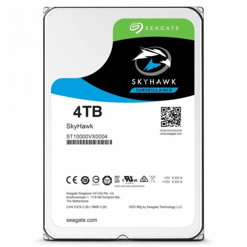 Внутрішній накопичувач HDD SATA 4.0TB Seagate SkyHawk Surveillance 5400rpm 256MB (ST4000VX013)