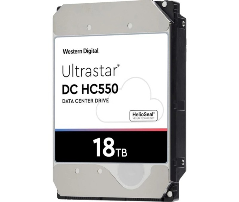 HDD 3.5" SATA 18.0TB WD Ultrastar DC HC550 7200rpm 256MB (0F38459) - фото 1