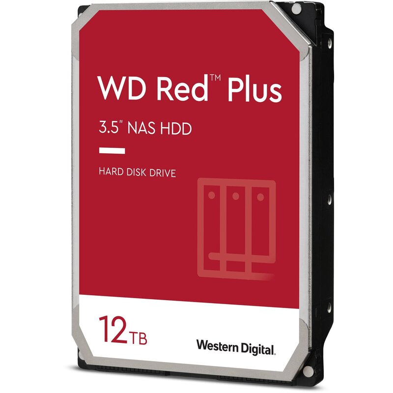 Накопитель HDD SATA 12.0TB WD Red Plus 7200rpm 256MB (WD120EFBX) - фото 1 Накопитель HDD SATA 12.0TB WD Red Plus 7200rpm 256MB (WD120EFBX) - фото 1