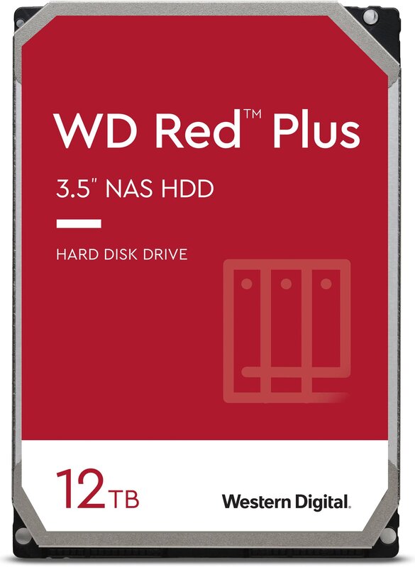 Накопитель HDD SATA 12.0TB WD Red Plus 7200rpm 256MB (WD120EFBX)