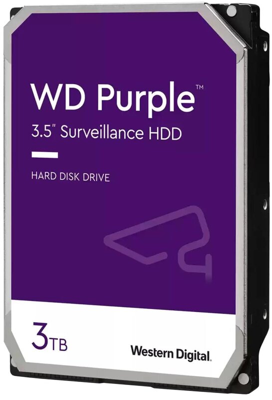 Накопитель HDD SATA 3.0TB WD Purple 5400rpm 256MB (WD33PURZ) - фото 1