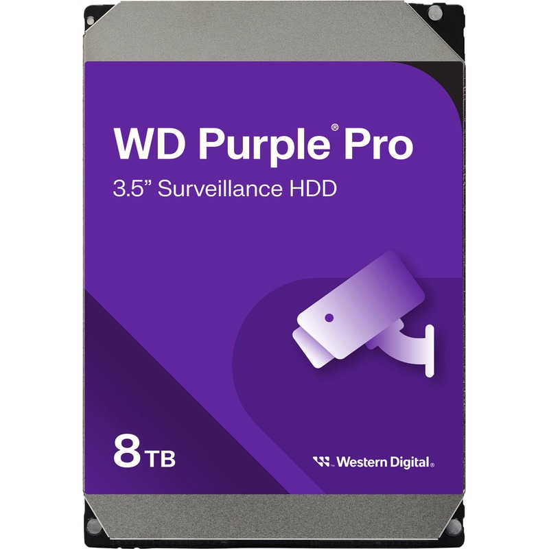 Запам’ятовувальний пристрій на жорстких дисках (HDD) SATA 8TB 6GB/S 256MB PURPLE WD85PURZ WDC