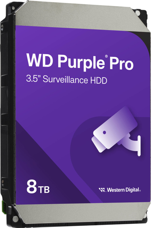 Запам’ятовувальний пристрій на жорстких дисках (HDD) SATA 8TB 6GB/S 256MB PURPLE WD8002PURP WDC - фото 2