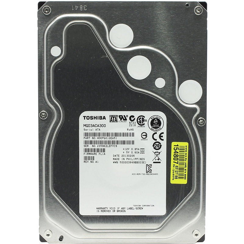 Жорсткий диск Toshiba 3.5" 3TB (MG03ACA300)