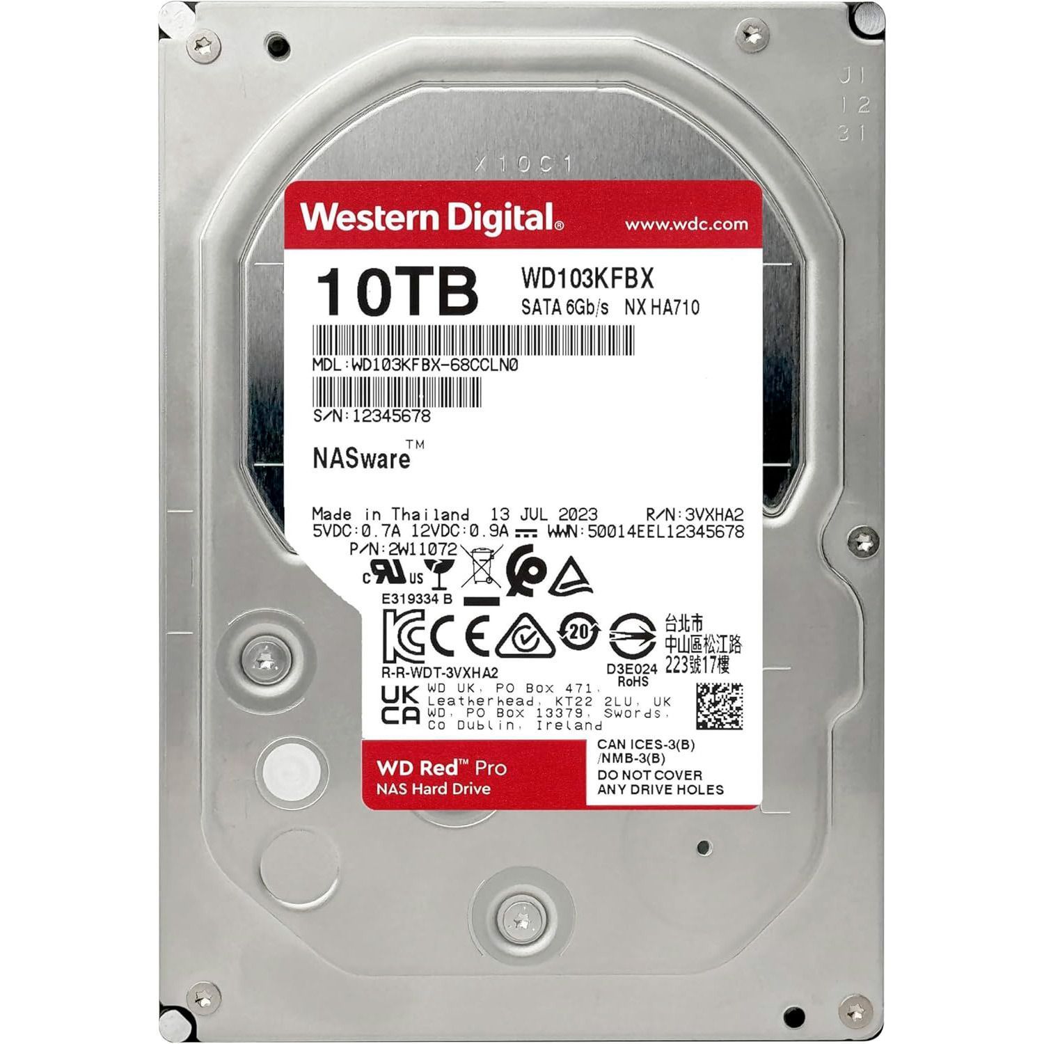 Жесткий диск WD 3.5" 10TB (WD103KFBX) - фото 2 Жесткий диск WD 3.5" 10TB (WD103KFBX) - фото 2