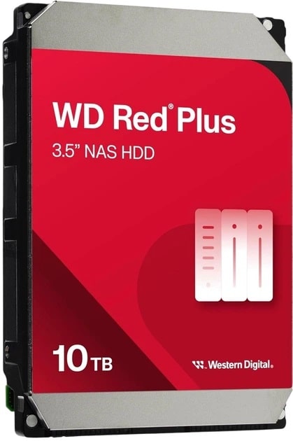Жесткий диск WD 3.5" 10TB Red Plus (WD100EFGX) - фото 1