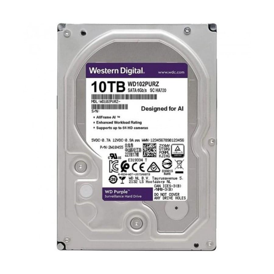 Жесткий диск WD Purple 10 TB (WD102PURZ) - фото 1