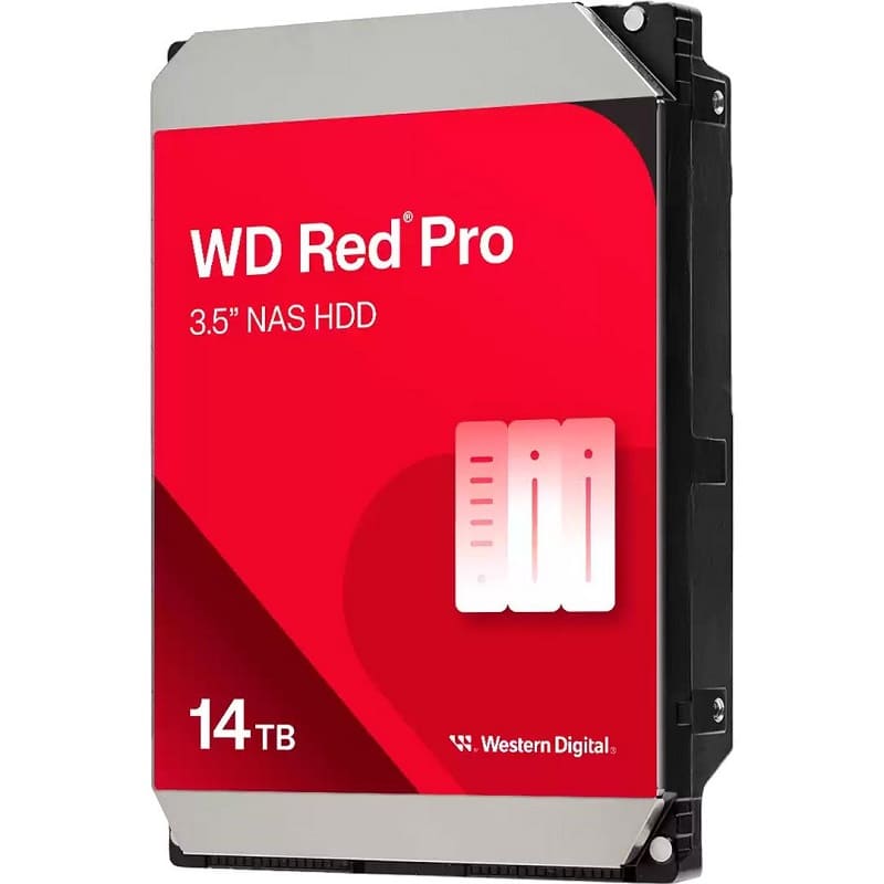 Жесткий диск HDD Desktop WD Red Pro (3.5'', 14TB, 512MB, 7200 RPM, SATA 6 Gb/s) (WD142KFGX)