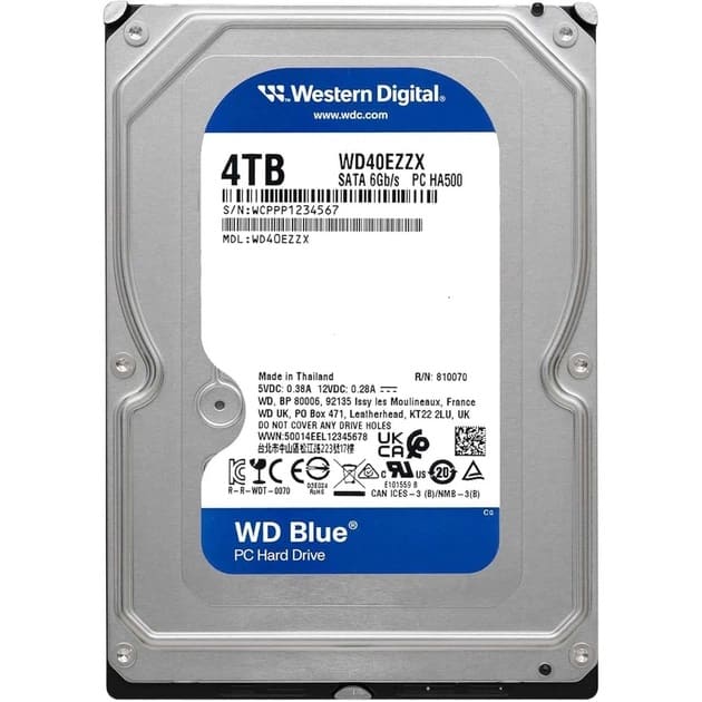Жесткий диск WD 3.5" 4TB (WD40EZZX) - фото 1 Жесткий диск WD 3.5" 4TB (WD40EZZX) - фото 1