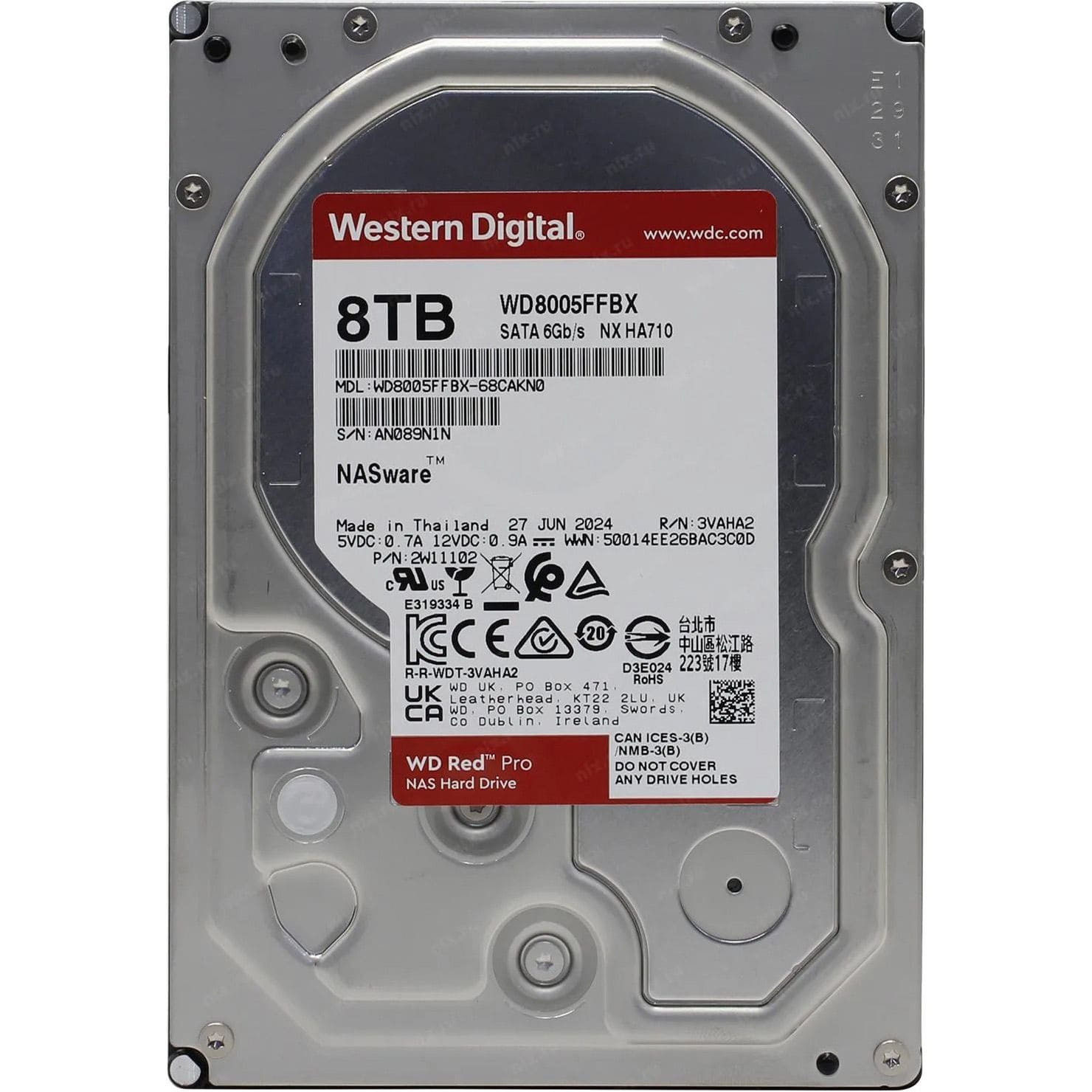 Жесткий диск WD 3.5" 8TB (WD8005FFBX) - фото 1