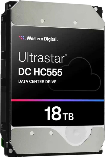 Жорсткий диск WD Ultrastar DC HC555 18 TB 7200RPM 512MB (WUH722018CLE6L4 0B48723) - фото 1