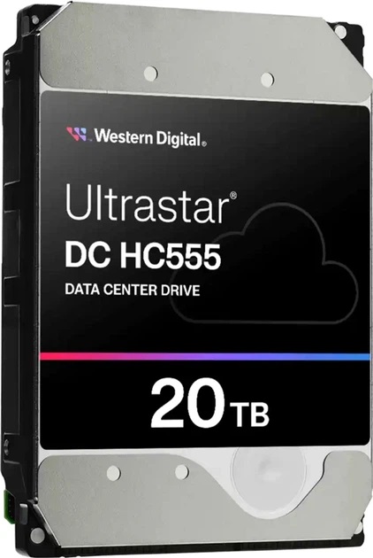 Жорсткий диск WD Ultrastar DC HC555 20 TB 7200RPM 512MB (WUH722020CLE6L4 0B48724) - фото 1