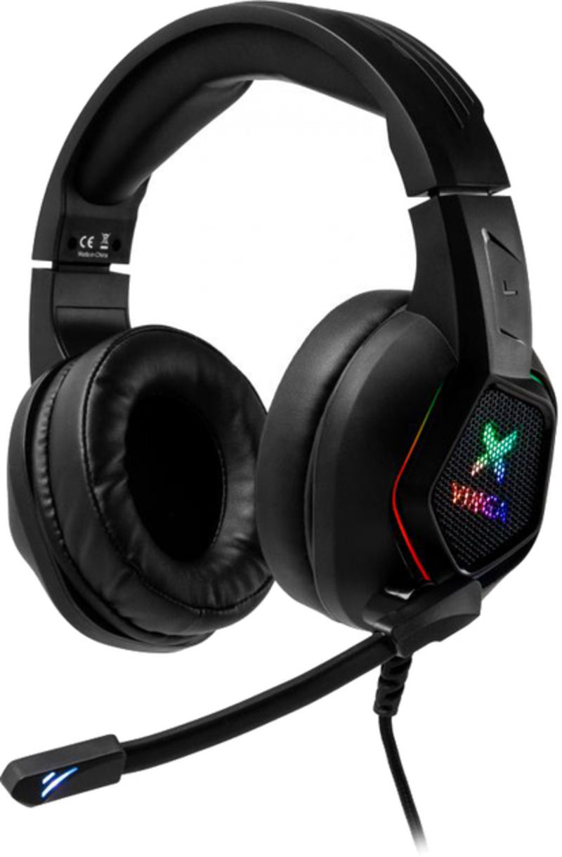 Наушники Vinga HSCU-160 Gaming LED Black (HSCU-160)