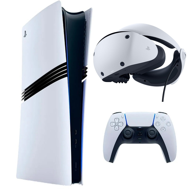 Стационарная игровая приставка Sony Playstation 5 Pro 2TB (711719595915) + Очки виртуальной реальности Sony PlayStation VR2 (9454298, 9454397)
