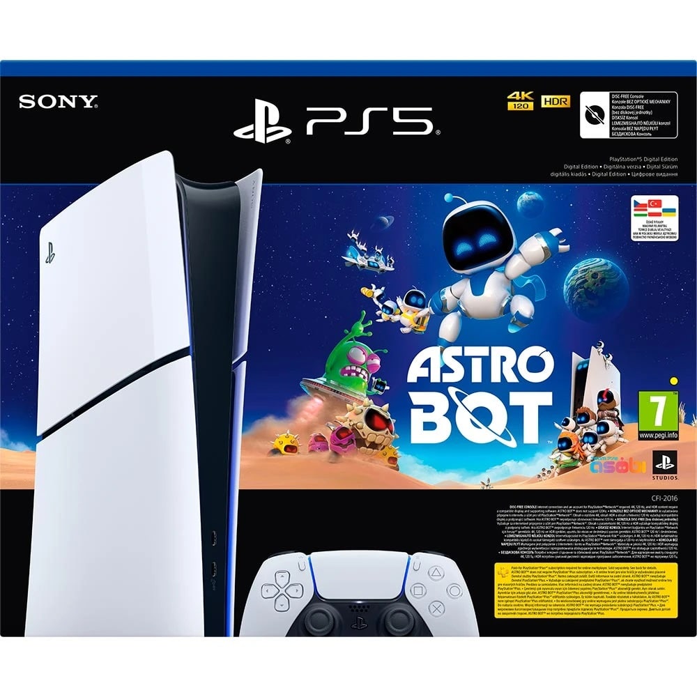 Стаціонарна ігрова приставка Sony PlayStation 5 Slim Digital Edition 1TB Astro Bot (1000044336) UA - фото 1