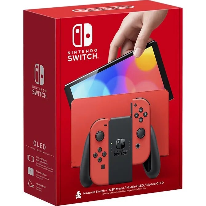 Портативна ігрова приставка Nintendo Switch OLED Model Mario Red Edition - фото 2