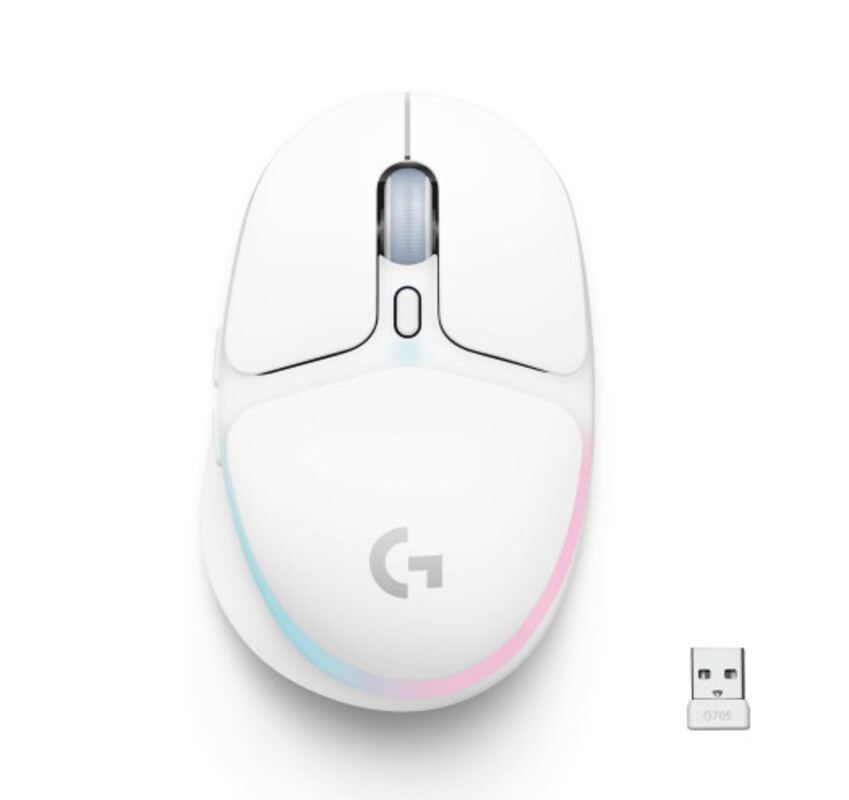 Игровая мышь беспроводная Logitech G705 (910-006367) White USB