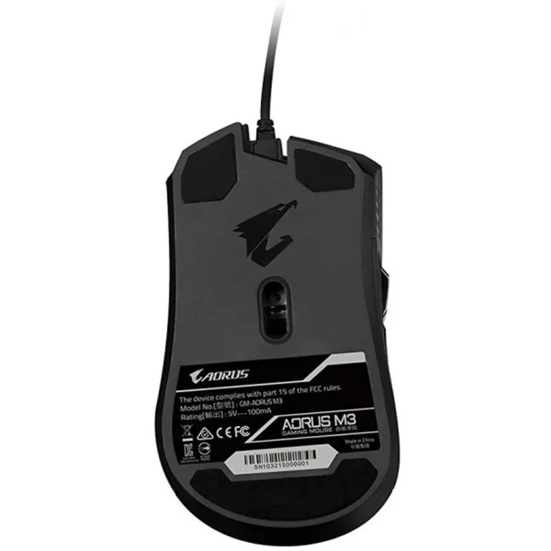 Игровая Мышка USB OPTICAL BLACK AORUS M3 GIGABYTE - фото 1 Игровая Мышка USB OPTICAL BLACK AORUS M3 GIGABYTE - фото 1