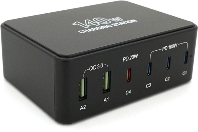 Зарядна станція Voltronic V-118H 140W Black (YT31248)