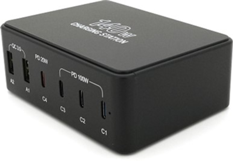 Зарядна станція Voltronic V-118H 140W Black (YT31248) - фото 1