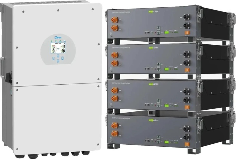 Система зберігання енергії Deye SV-1DE16K1-LEC20K1-1 (16kW 20.5kWh 4BAT LiFePO4 ≥6000 циклів) - фото 1 Система зберігання енергії Deye SV-1DE16K1-LEC20K1-1 (16kW 20.5kWh 4BAT LiFePO4 ≥6000 циклів) - фото 1