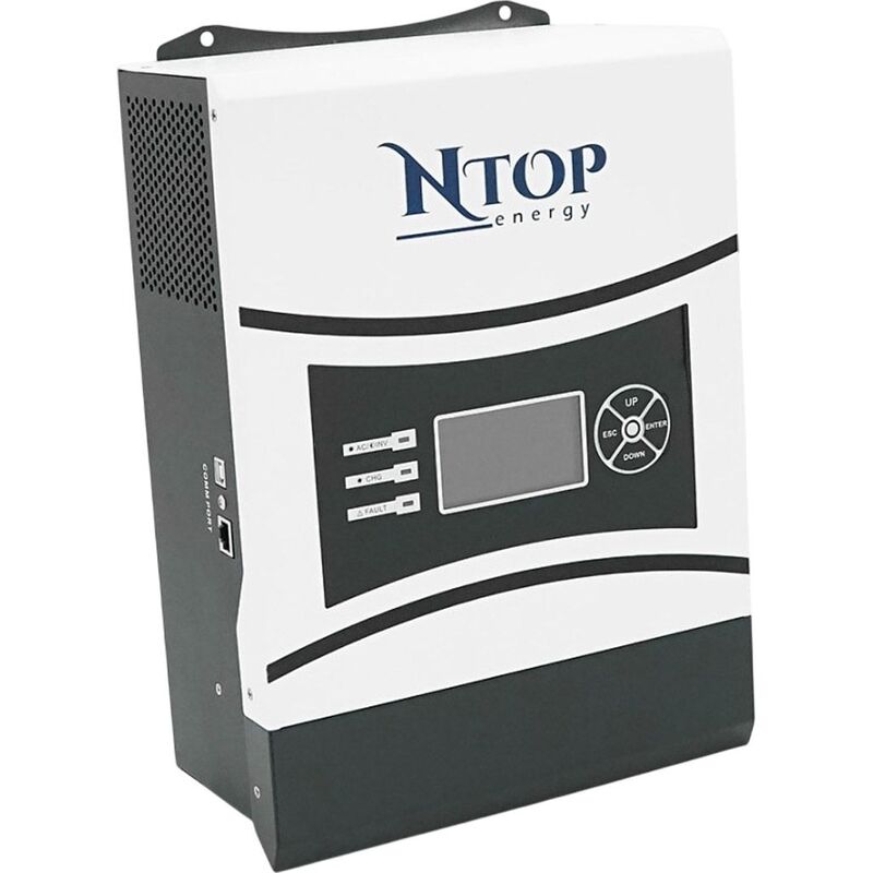 Гібридний інвертор NTOP NTP1000-12, 1000W, 12V, ток заряду 0-70A, 160-275V, MPPT-контролер (50А, 80 Vdc)