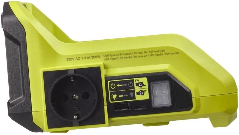 Преобразователь DC-AC (аккумуляторный инвертор) Ryobi RY36BI300A-0 - фото 2