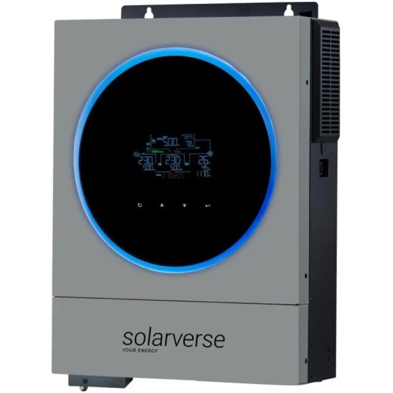 Автономний інвертор Solarverse Ampere Duo 6kW 48V 1 MPPT Wi-Fi 220V Однофазний (SV6048AD)