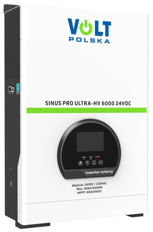 Гибридный инвертор Volt Polska SinusPro Ultra-HV 6000 (3 кВт) 1-фазный Europe - фото 1 Гибридный инвертор Volt Polska SinusPro Ultra-HV 6000 (3 кВт) 1-фазный Europe - фото 1