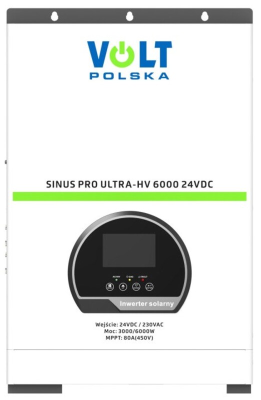 Гибридный инвертор Volt Polska SinusPro Ultra-HV 6000 (3 кВт) 1-фазный Europe